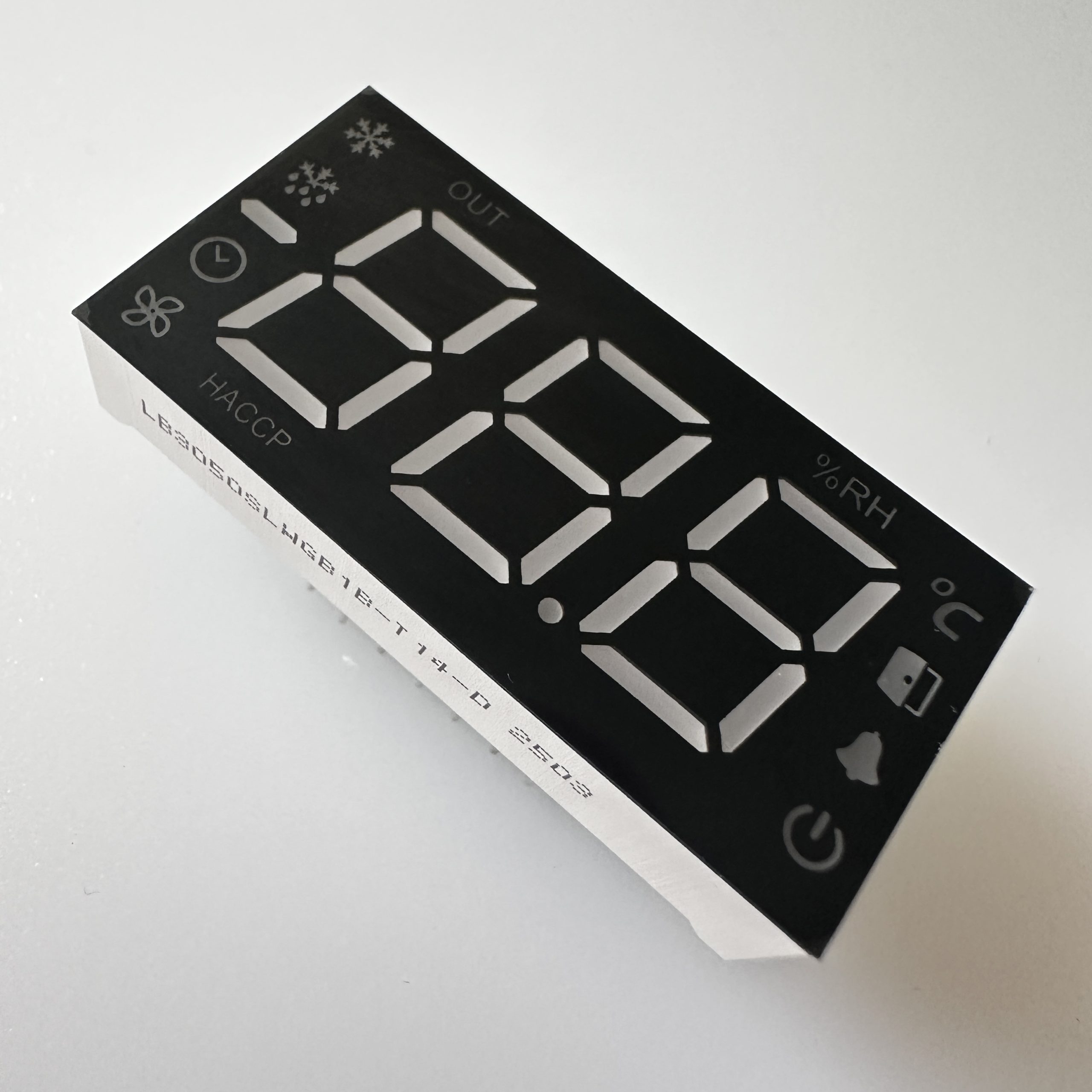 Customized White/Pure Green/Blue 7 Segment LED Display 3 Digit 12.7mm For Refrigerator