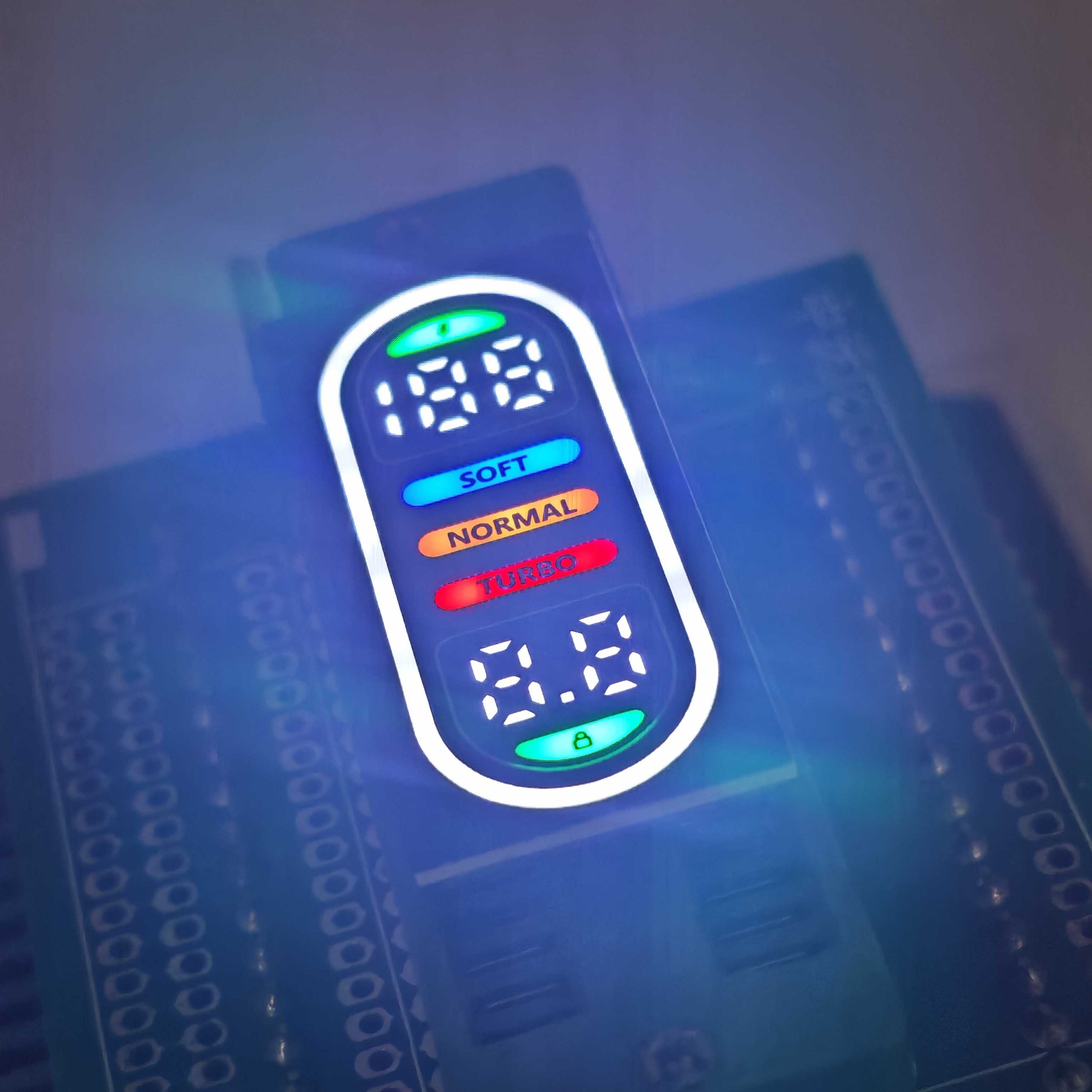 Multicolor Ultra Thin Custom 7 Segment LED Display Cathode For E-cigarette