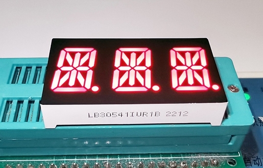 three-digit, 0.54-inch (13.8mm height) 14-segment display