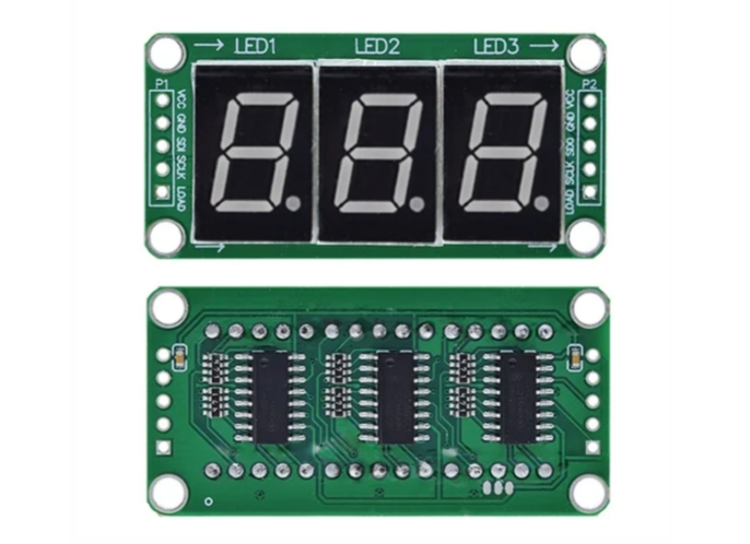 7段LED显示解码模块的核心组件