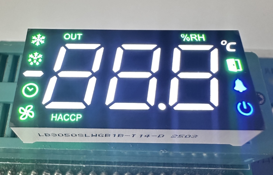 冰箱专用定制白色7段LED显示屏3位12.7mm