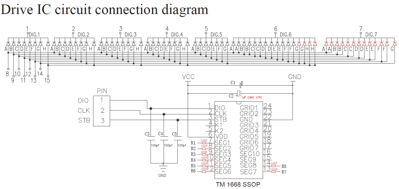 driver IC circuit connection diagram