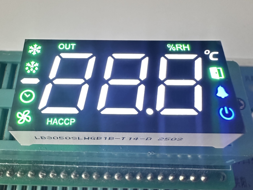 Customized Pure 7 Segment LED Display 3 Digit 12.7mm For Refrigerator